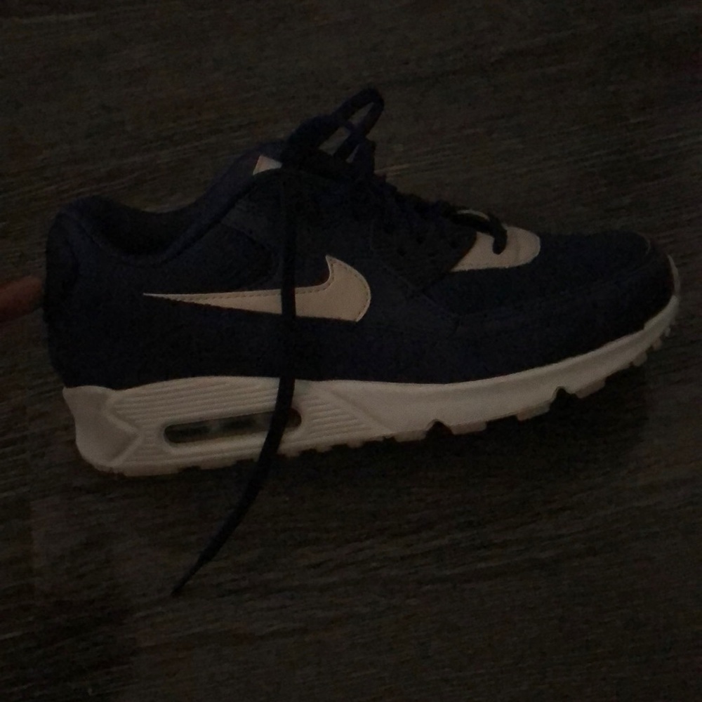 Navy and cream Nike Air Max